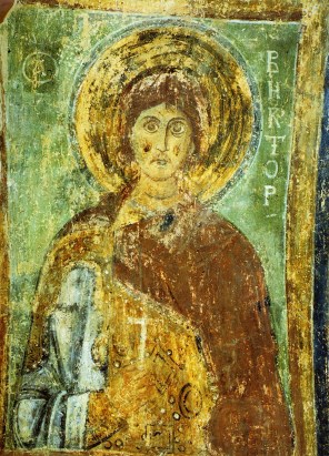 성 빅토르_by Anonymous in 11th century_in the Cathedral of St Sophia in Kyiv_Ukraine.jpg